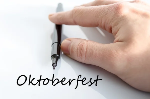 Oktoberfest szöveg fogalma — Stock Fotó