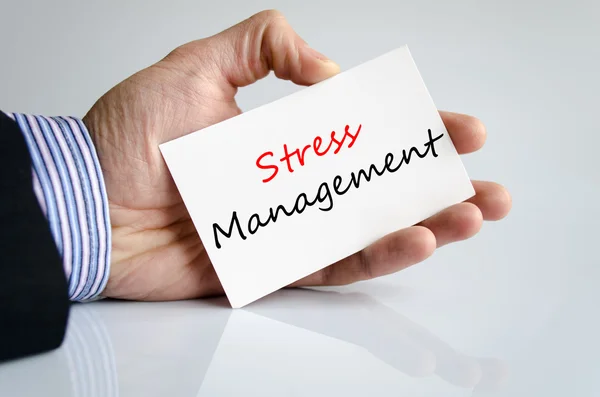 Stress management text concept — Stock Photo, Image