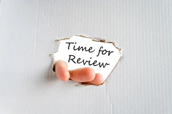 Time for review text concept — Stock Photo, Image