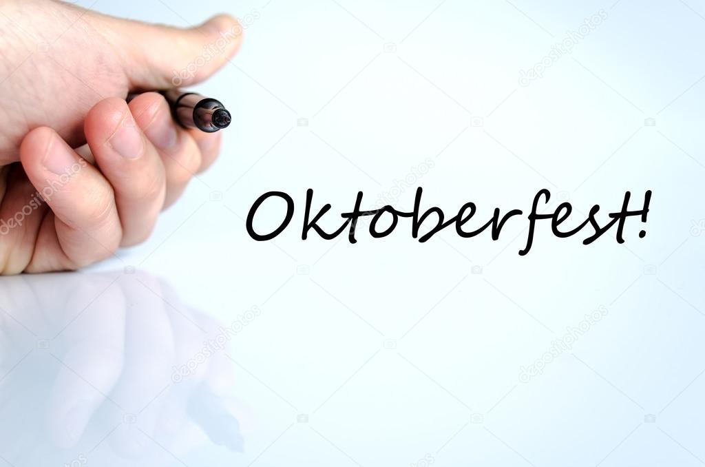 Oktoberfest text concept