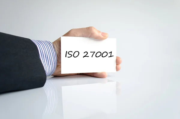 Iso 27001 concetto di testo — Foto Stock