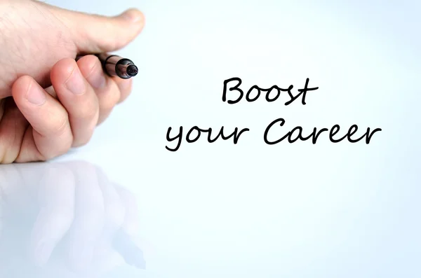 Boost your career text concept