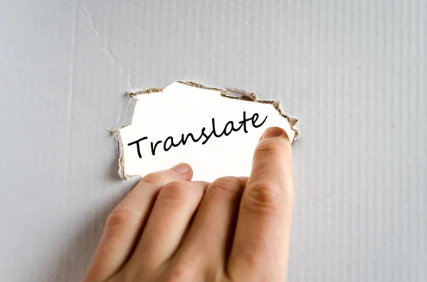 Traduire le concept de texte — Photo