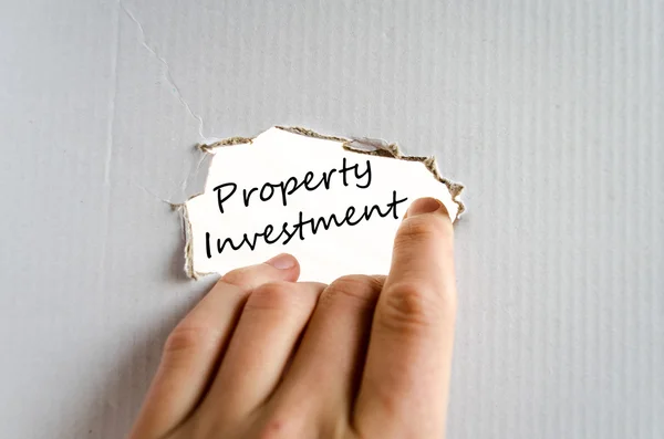 Investissement immobilier concept texte — Photo