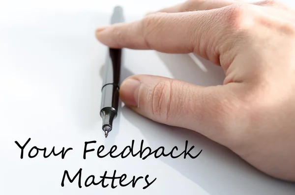 Your feedback matters text concept — Stock Photo, Image