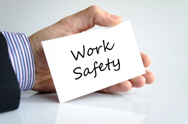 Work safety text concept — Stock Photo, Image