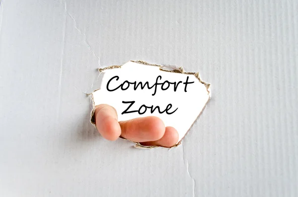 Comfort zone tekst concept — Stockfoto