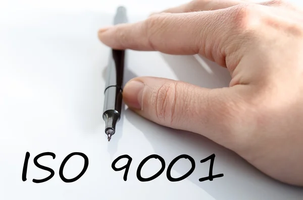 Iso 9001 concetto di testo — Foto Stock