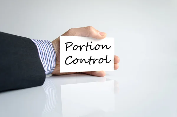 Portion control text concept — Stock Photo, Image
