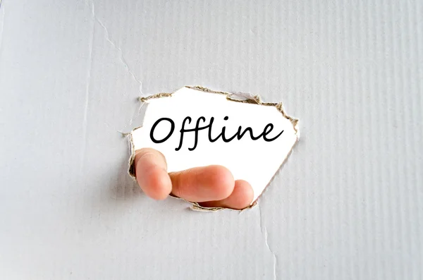 Offline text concept — Stock Photo, Image