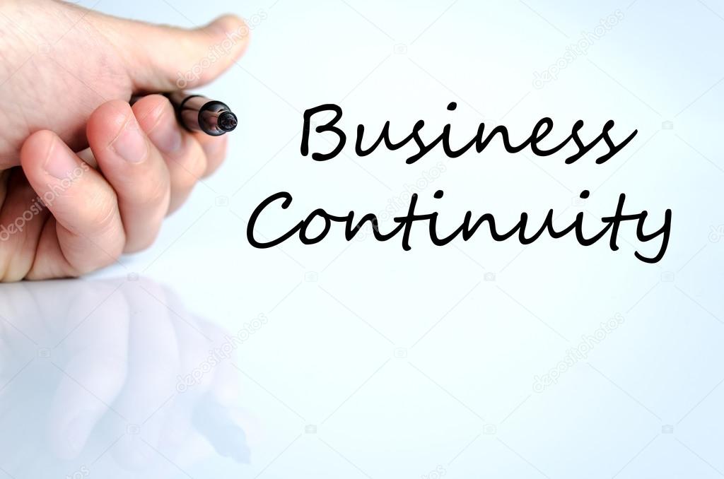 Business continuity text concept