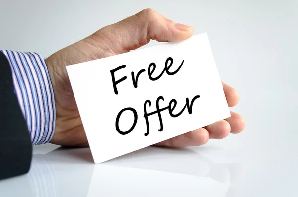 Free offer text concept — Stock Photo, Image