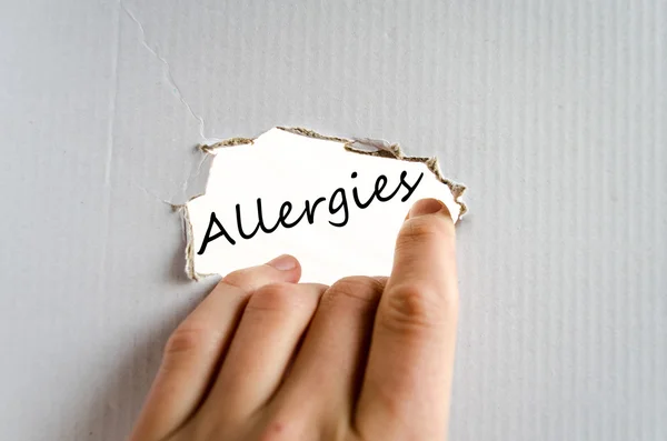 Concept de texte sur les allergies — Photo