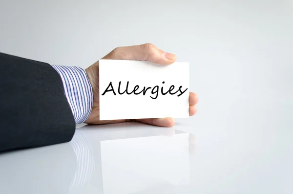 Concept de texte sur les allergies — Photo