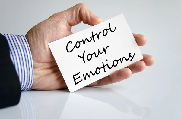 Controla tus emociones concepto de texto — Foto de Stock