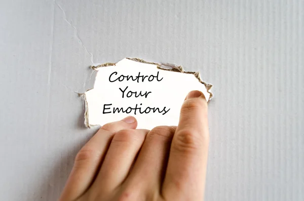 Control your emotions text concept — Stock Photo, Image