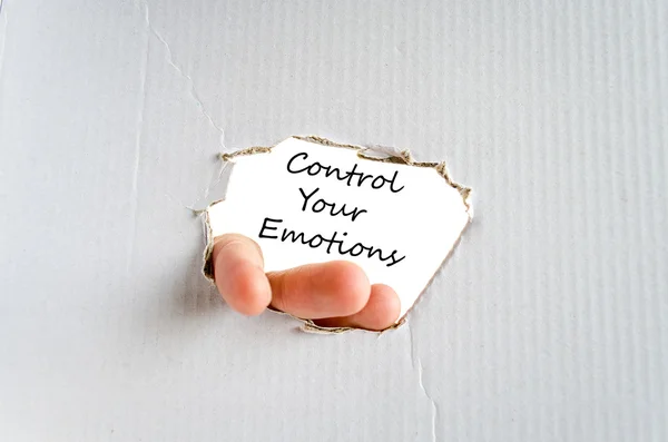 Control your emotions text concept — Stock Photo, Image