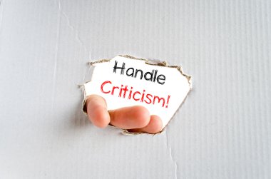Handle criticism consent text concept clipart