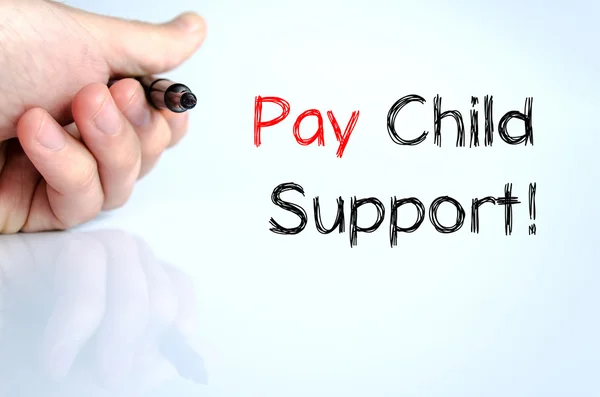 Pay child support text concept — Stock Photo, Image