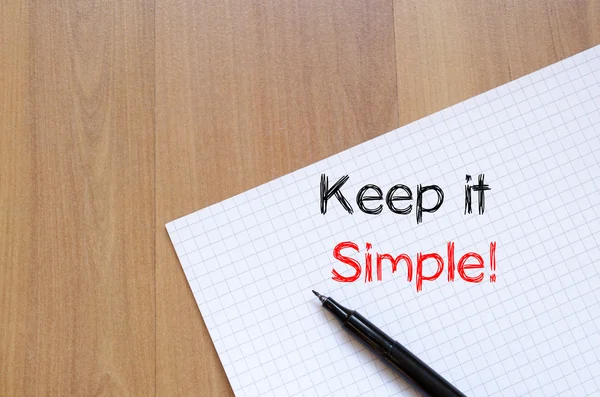 Keep it simple — Stock Photo, Image