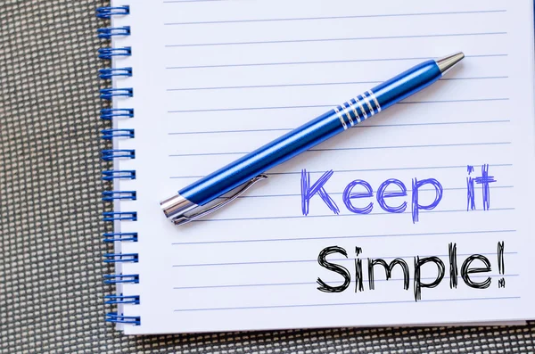 Keep it simple — Stock Photo, Image