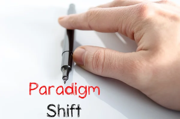 Paradigm shift text concept — Stock Photo, Image