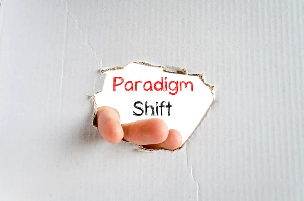 Paradigm shift text concept — Stock Photo, Image