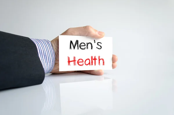 Mannen gezondheid tekst concept — Stockfoto