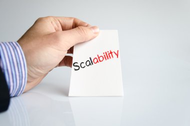 Scalability text concept clipart