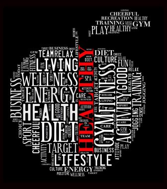 Sağlıklı hayat illüstrasyon kavramı