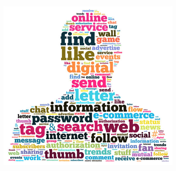 Концепция силуэта человека
