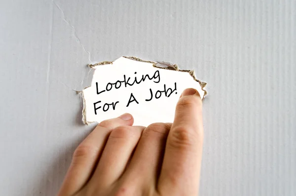 Suche nach einem Job-Text-Konzept — Stockfoto