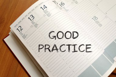 Good practice write on notebook clipart