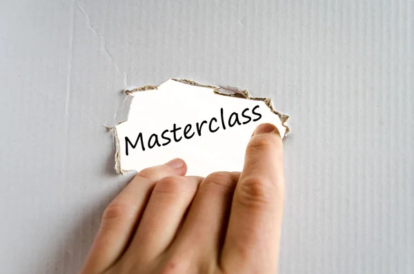 Masterclass text concept — Stock Photo, Image