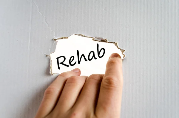 Concepto de texto de rehabilitación — Foto de Stock