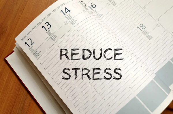 Reduce stress write on notebook