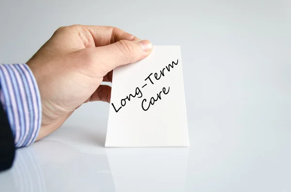 Long-term care text concept — Stock Photo, Image
