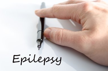 Epilepsy text concept clipart