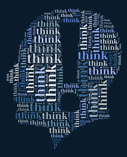 Think word cloud concept — Stock Photo, Image