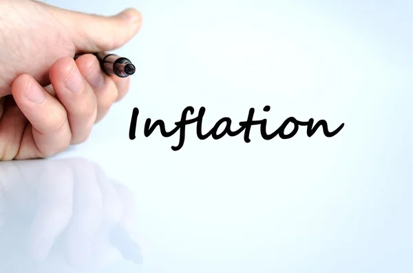 Koncept textu inflace — Stock fotografie