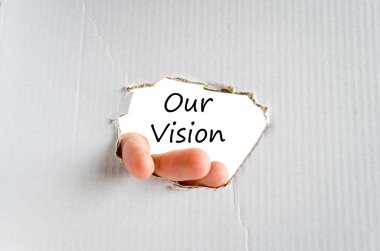 Our vision text concept clipart