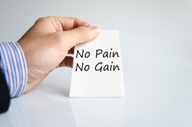 Hayır hiçbir kazanç metin kavram ağrı