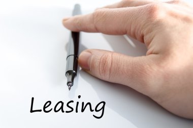 Leasing text concept