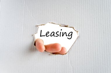 Leasing text concept