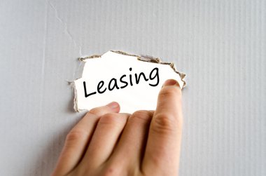 Leasing text concept