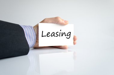 Leasing text concept