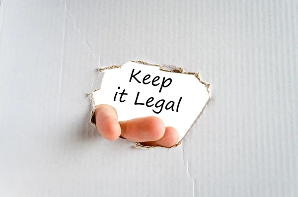 Mantener el concepto de texto legal — Foto de Stock