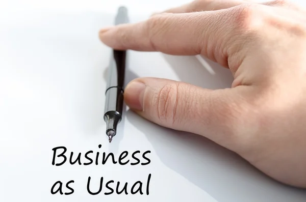 Business as usual concept de texte — Photo