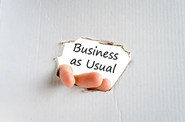 Business as usual concept de texte — Photo