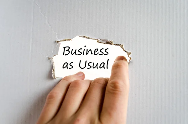 Business as usual concept de texte — Photo